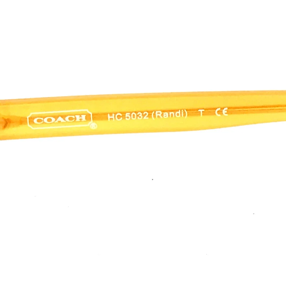 Coach Eyeglasses Frames HC5032 Randi 9072 Gold Orange Oval Full Rim 52-16-135